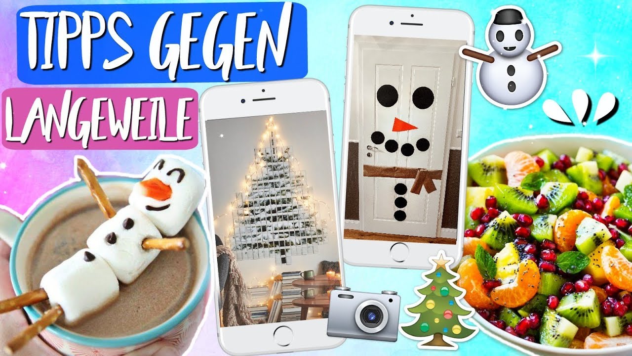 ENDLICH! Noch mehr TIPPS GEGEN LANGEWEILE im Winter! Starbucks Rezept, DIY Deko & Foto DIY für Xmas!