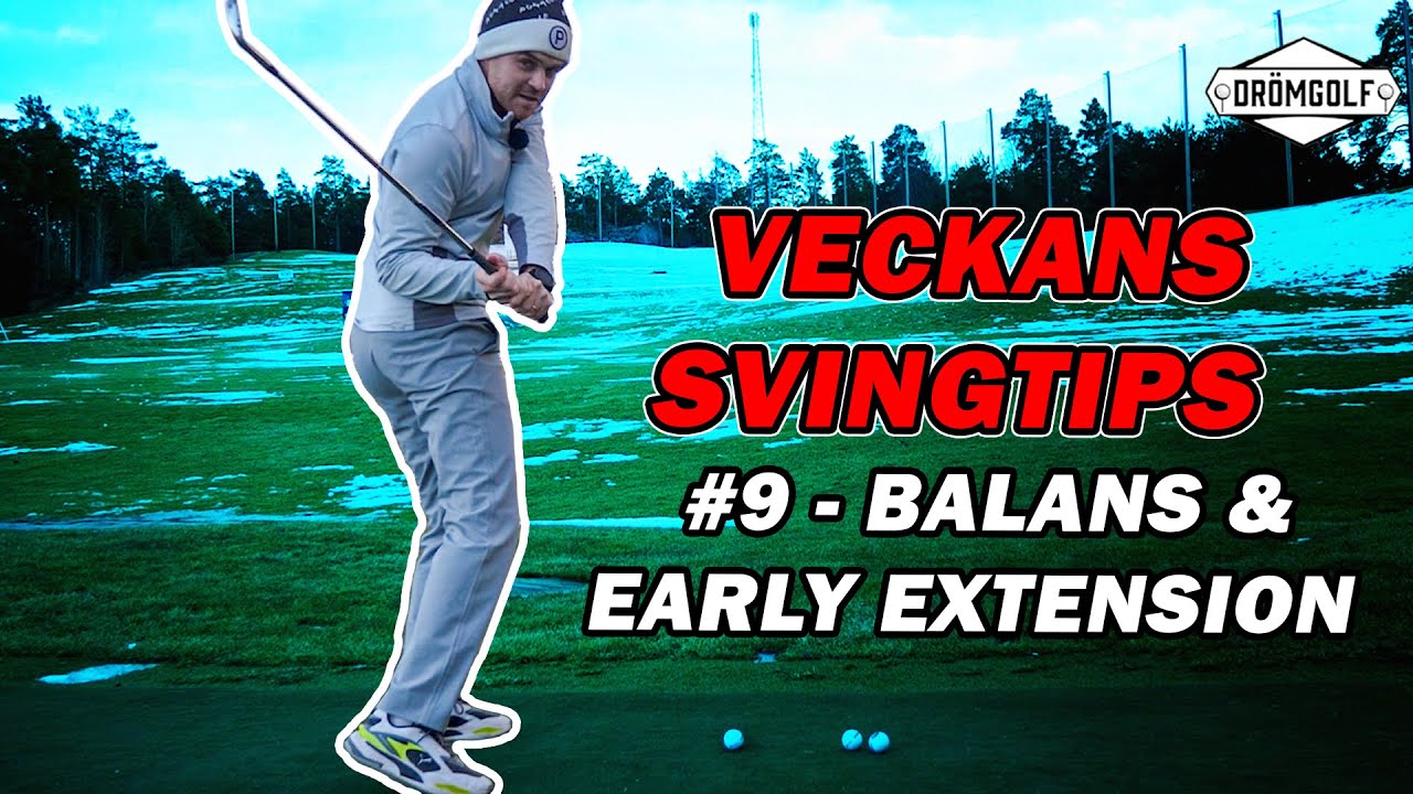 Två Övningar För Balans Och Motverka Early Extension | Veckans Svingtips #9 | MJ Acad.