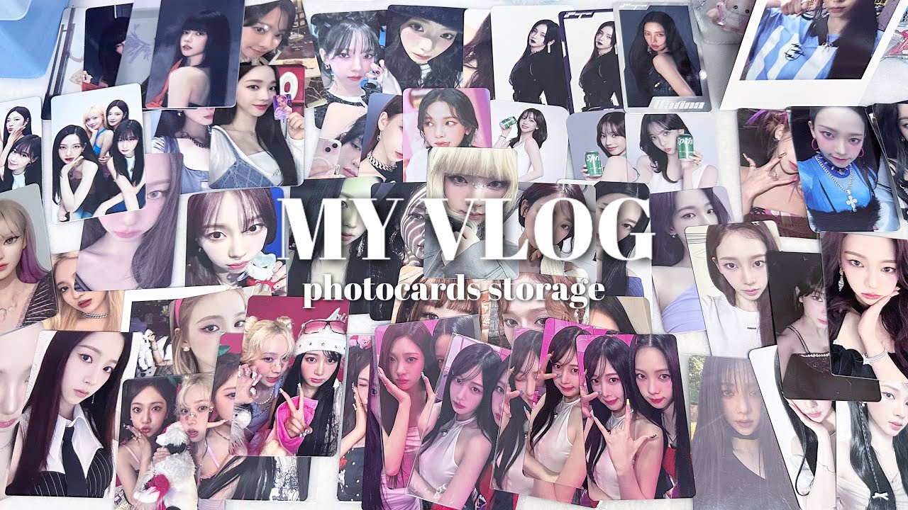 【MY VLOG】#15 aespaのアルバムが届かないのでトレカ整理しちゃおう💫 | 에스파 마이로그 엠디깡 | 開封動画 グッズ開封 トレカ収納 |
