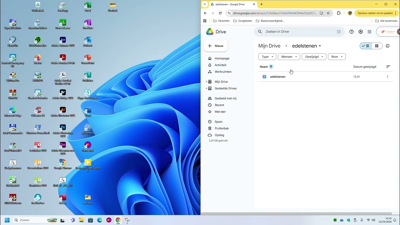 Werken met Google Drive