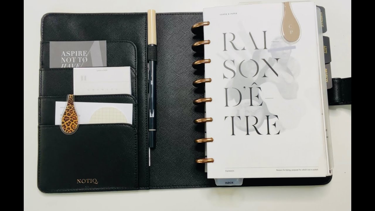 Chatty #planwithme | Cloth and Paper | Half Letter | Horizontal Weekly Inserts