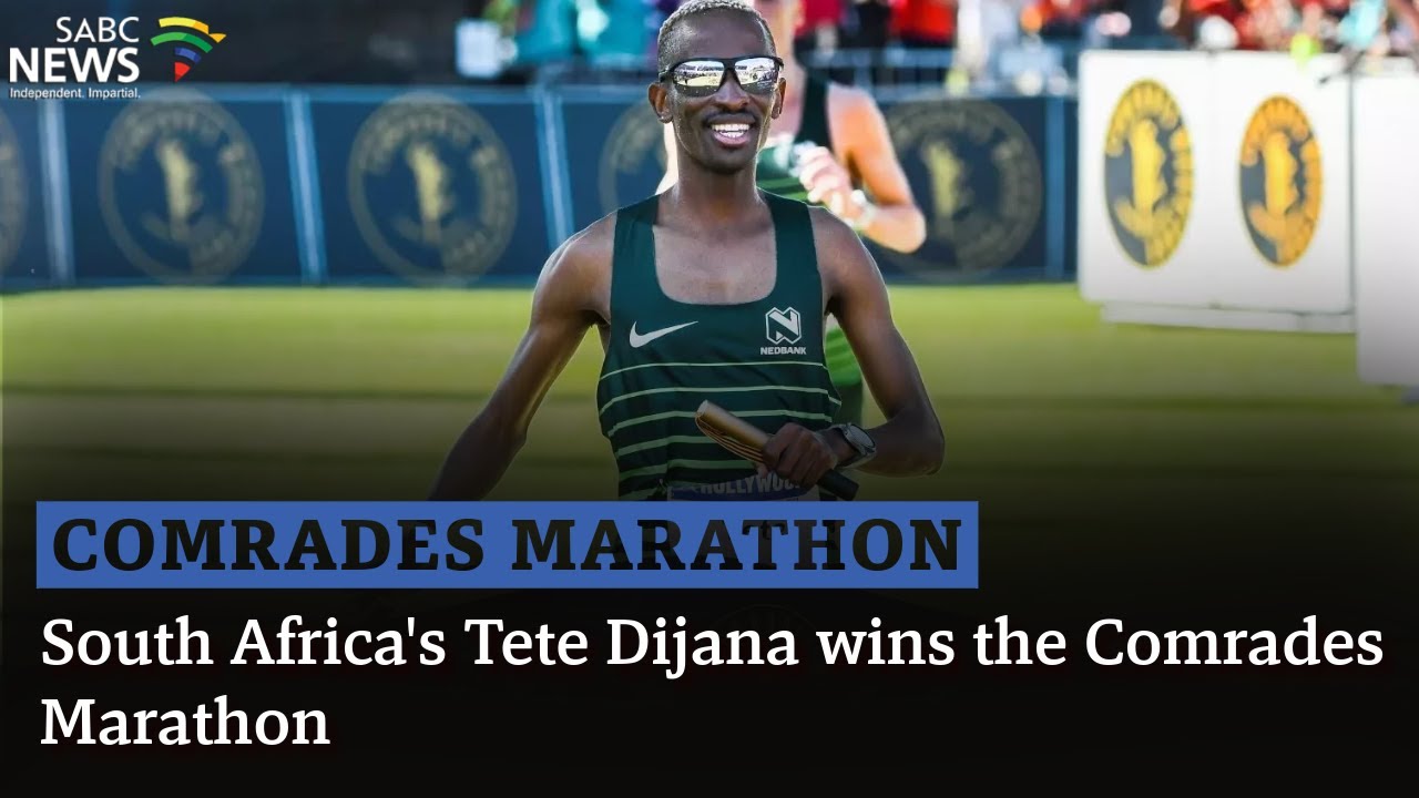 South Africa's Tete Dijana wins the Comrades Marathon