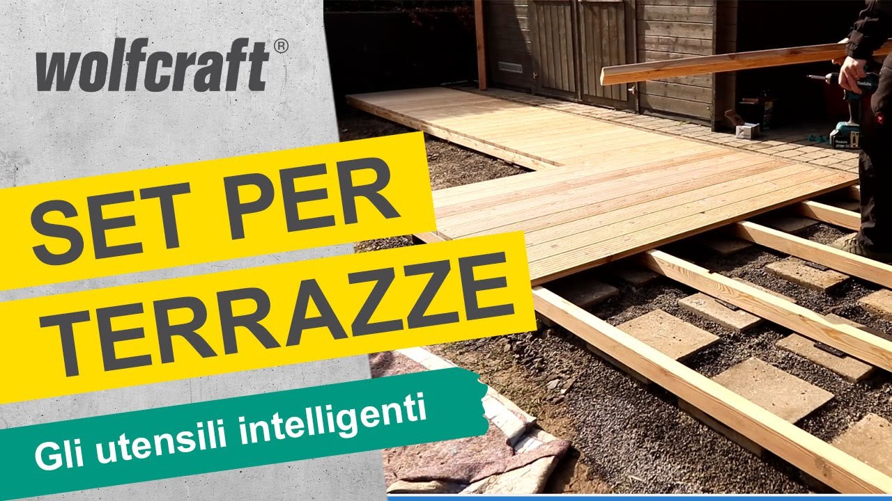 Prodotti necessari per costruire una terrazza fai da te |wolfcraft