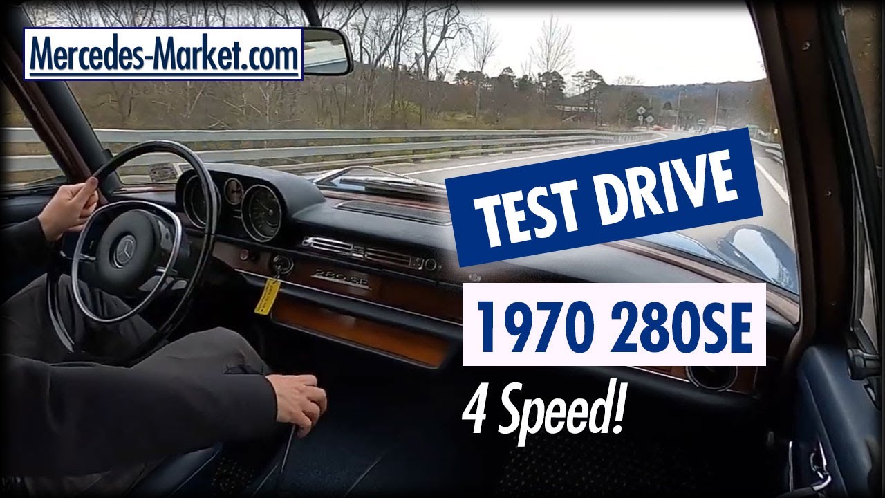 1970 Mercedes W108 280SE Manual Transmission - Test Drive