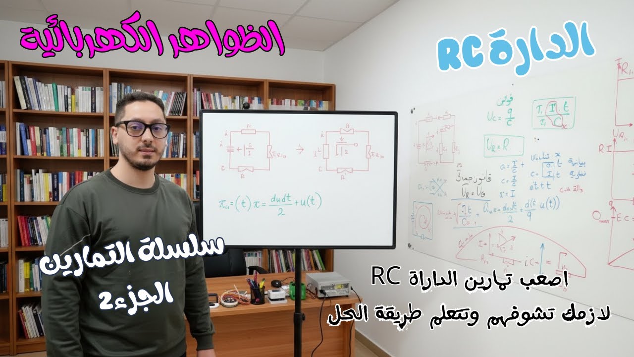 أصعب تمرينين في الدارة RC 🔌 الحل النموذجي بخطوات منظمة + نصائح ذهبية | أسرار الفهم للباكالوريا