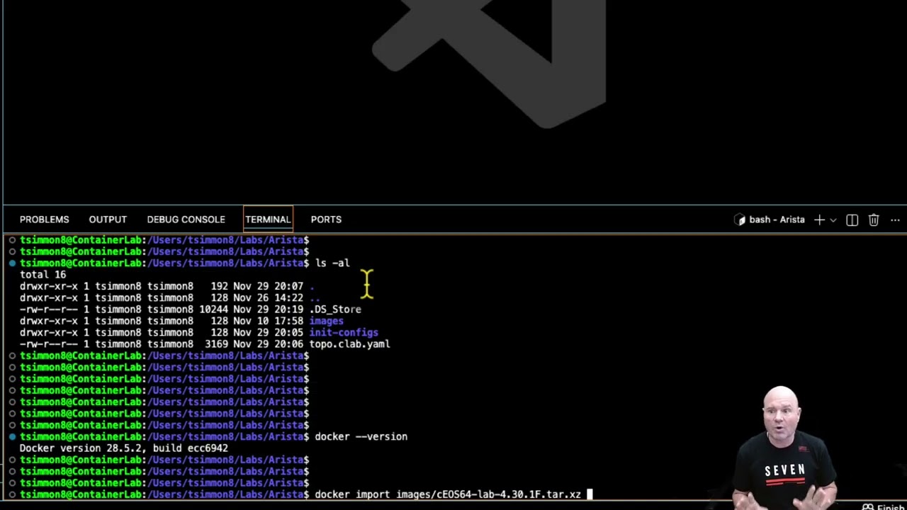 Create a Docker Image for Arista cEOS in ContainerLab