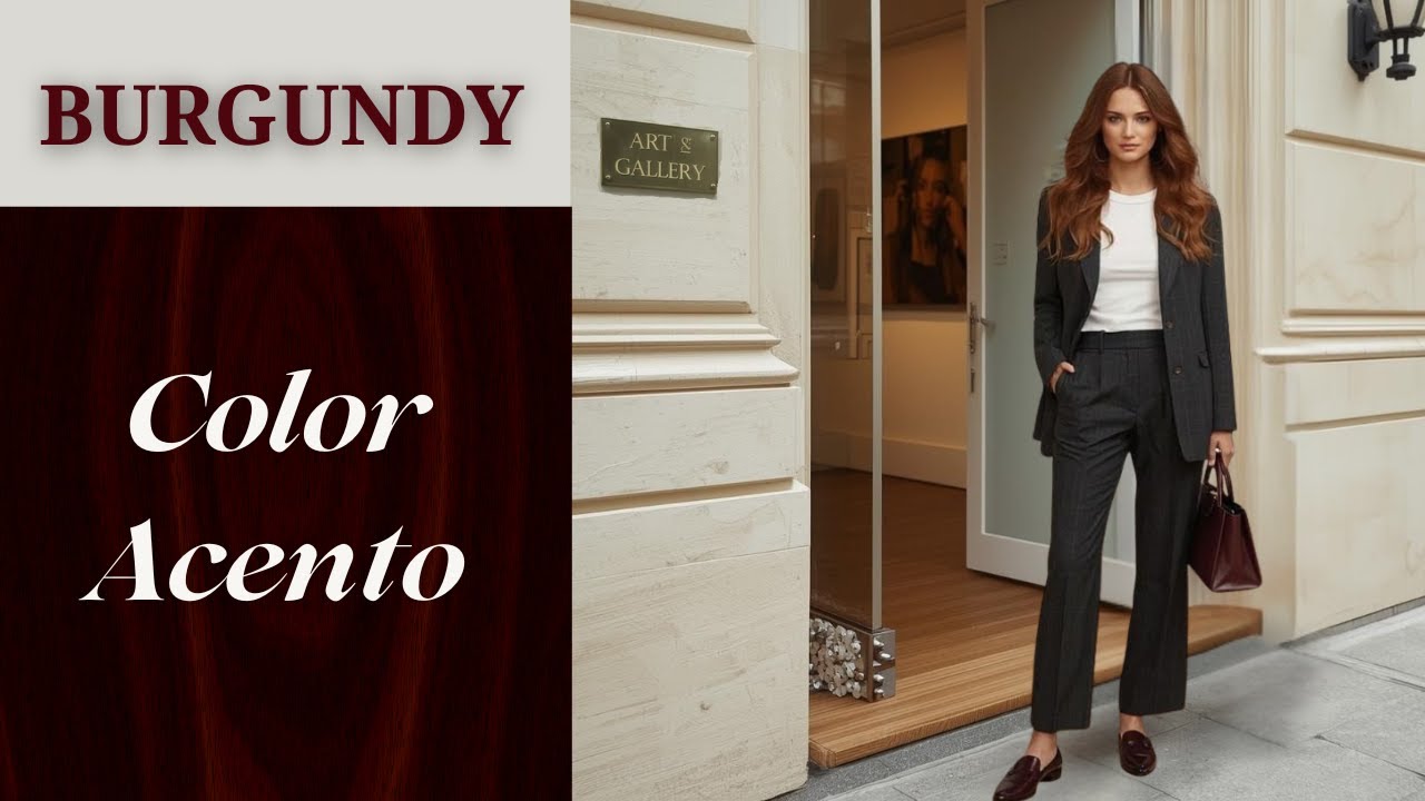 Burgundy: El Color que transforma tu Armario Cápsula✨️