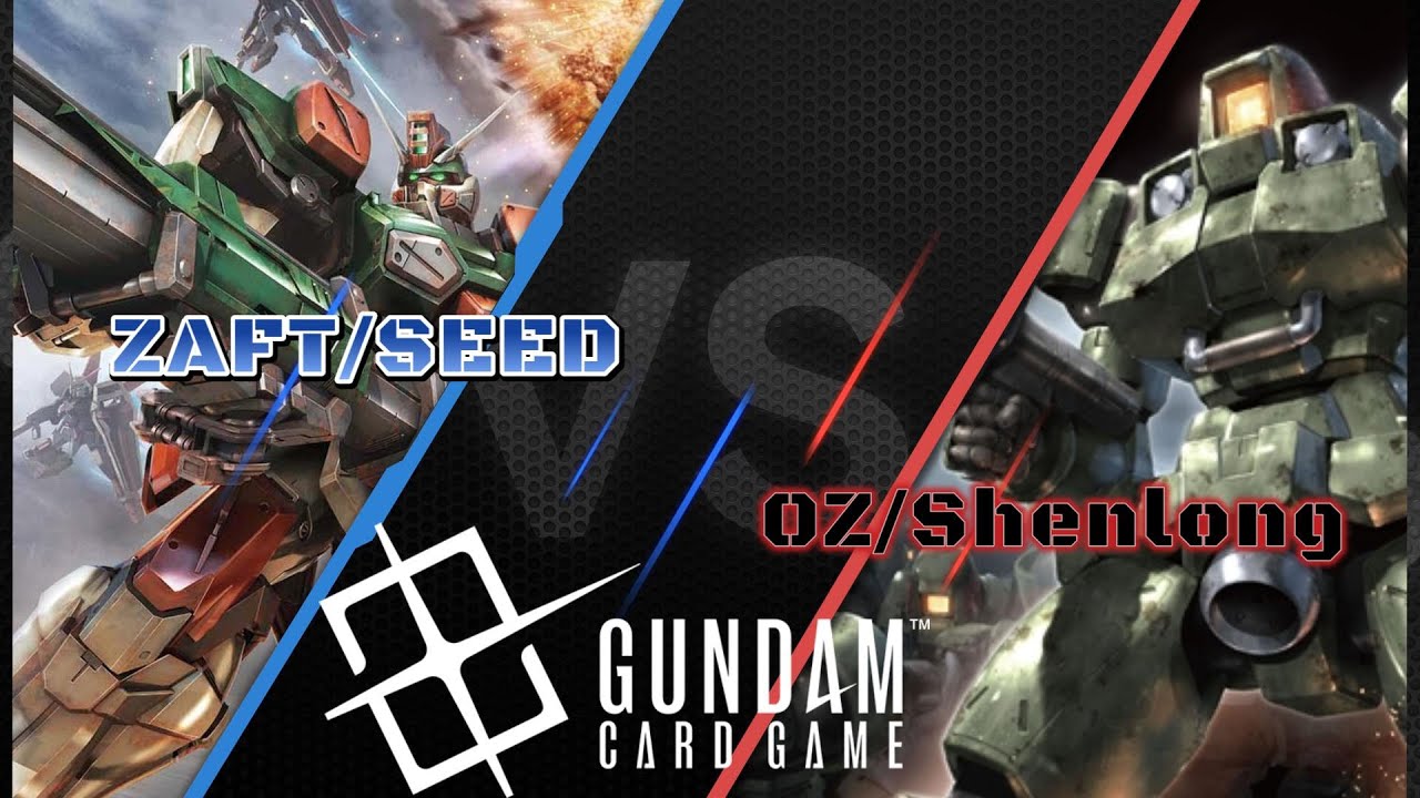 ZAFT/SEED (R/W) vs OZ/Shenlong (B/G): Gundam Card Game (GD-01)
