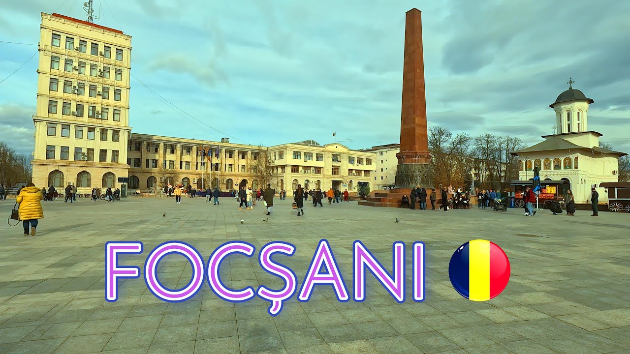 Romania: Focșani down town walk tour