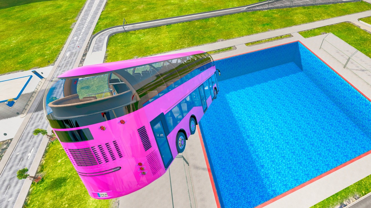 Top 30 Tour Bus Crashes & Jumps You Can't Survive - BeamNG drive