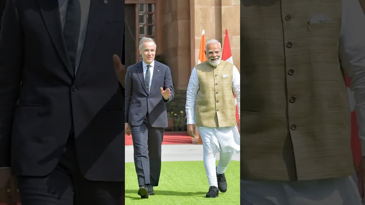 PM Modi meets PM Mark Carney of Canada at Hyderabad House, #newdelhi | #shorts
