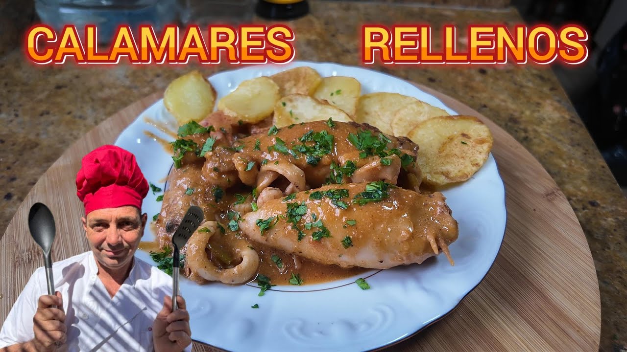 🦑Calamares rellenos FACIL