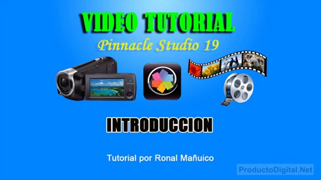 Introduccion al Curso Pinnacle Studio 19 en español, nuevas herramientas, mas Profesional