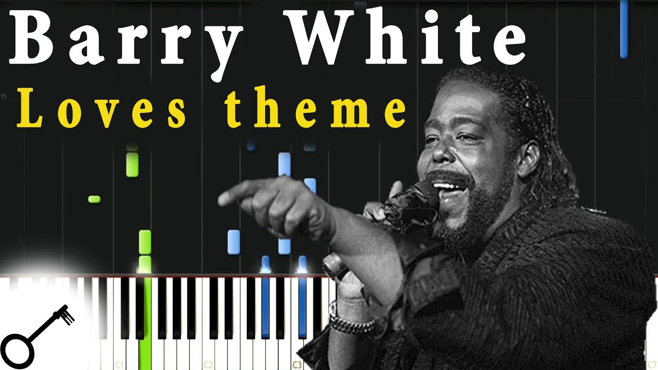 Barry White - Loves theme [Piano Tutorial] Synthesia | passkeypiano