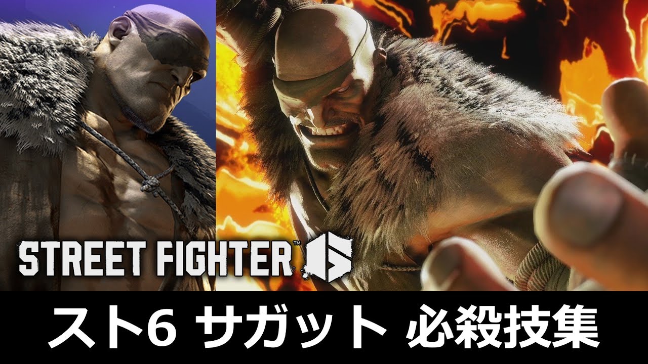【スト6】サガット 必殺技集