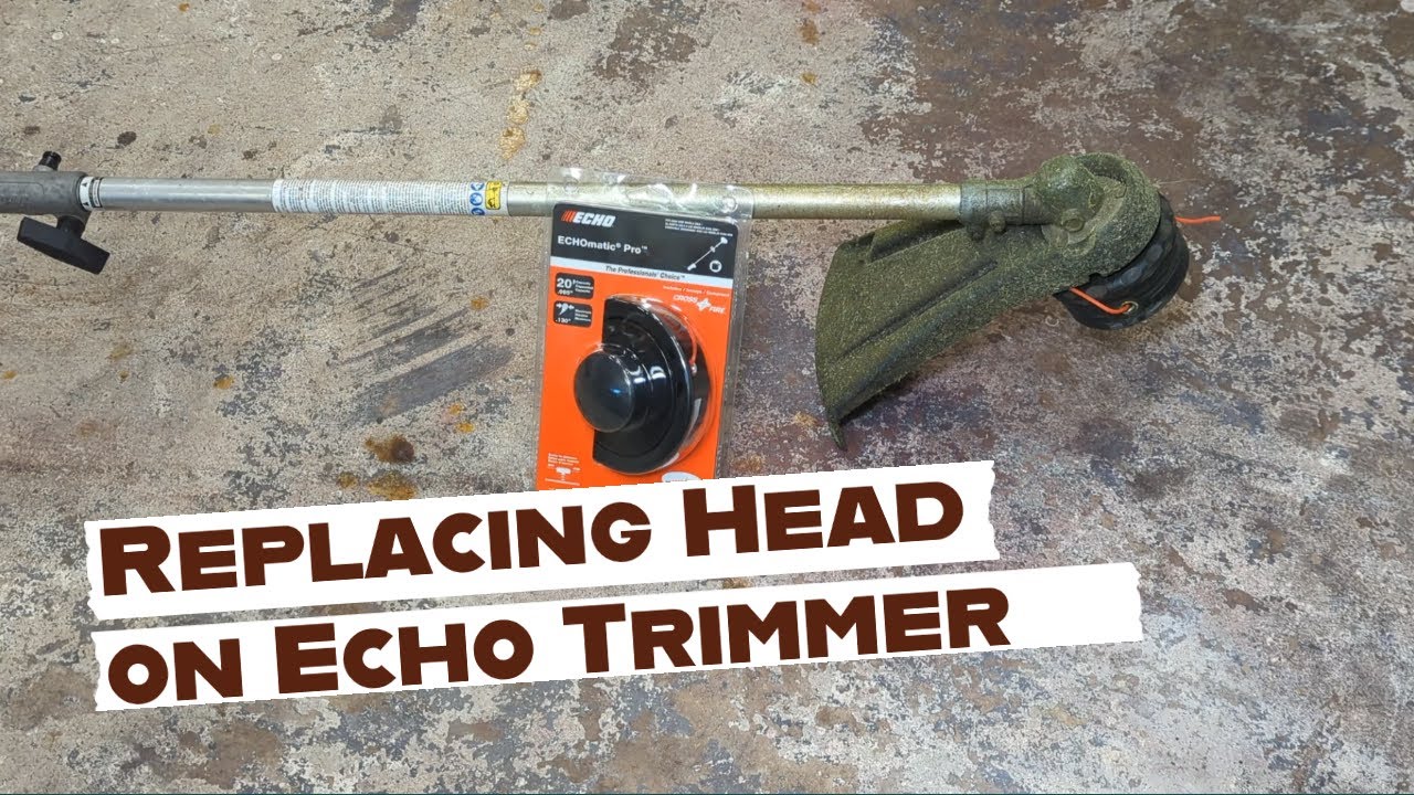 Замена головки триммера и смазка кабеля на триммере Echo