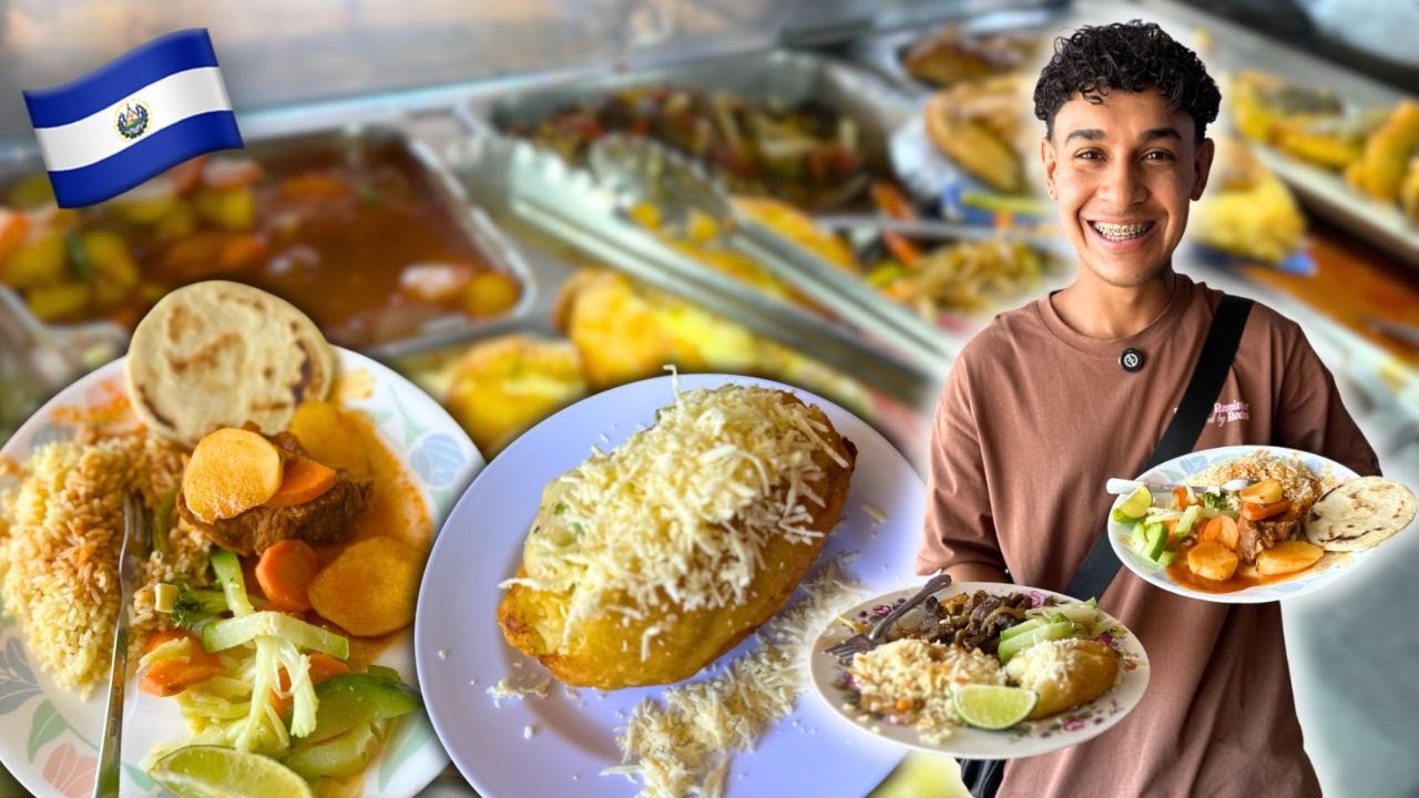 Almuerzos Salvadoreños que No Puedes Perderte en el Mercado Central😮‍💨🇸🇻