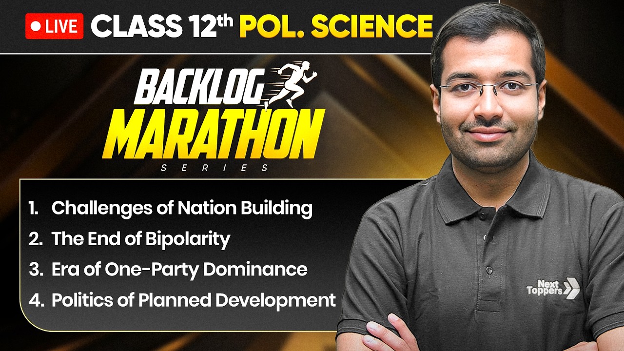 Class 12th Pol. Science - BACKLOG MARATHON 2026-27🔥| 4 Chapter in One Shot | Prarambh 2.0 Launched
