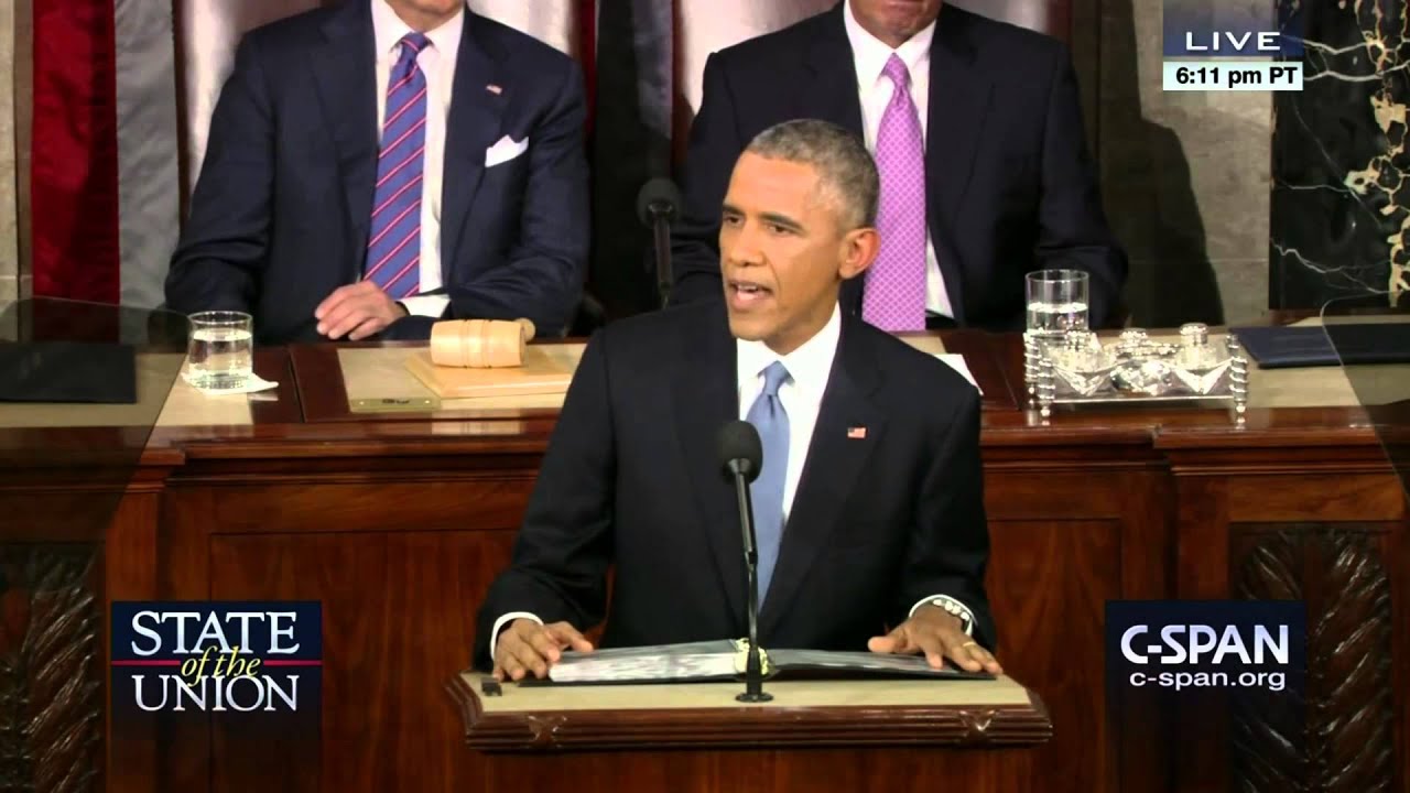 President Obama 2015 State of the Union Start (C-SPAN)