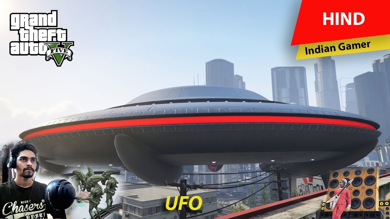 GTA 5 - ALIEN UFO CRASH in Los Santos | Fight with Aliens | Funny Commentary