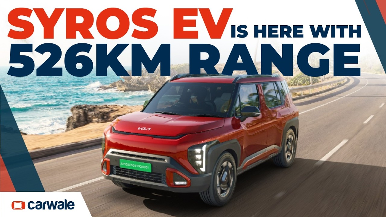 Kia Syros EV UNVEILED with 526 km Range, 7 Variants & Modern Features