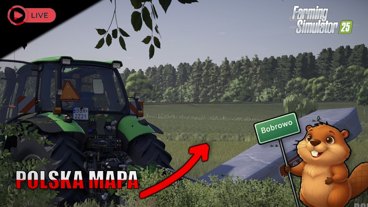 TWORZYMY POLSKĄ MAPĘ DO FS 25 | Bobrowo | Farming Simulator 25 | LIVE