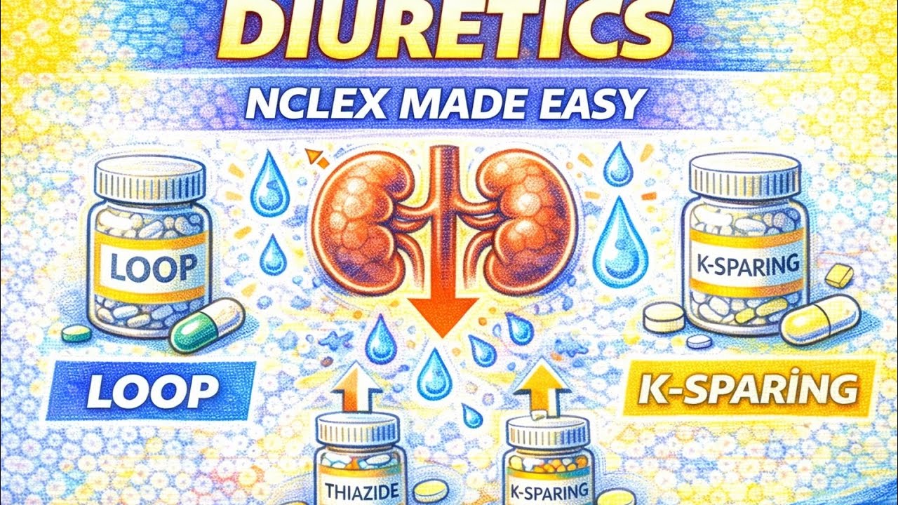 Diuretics Explained Simply | Types, Examples & NCLEX Key Points