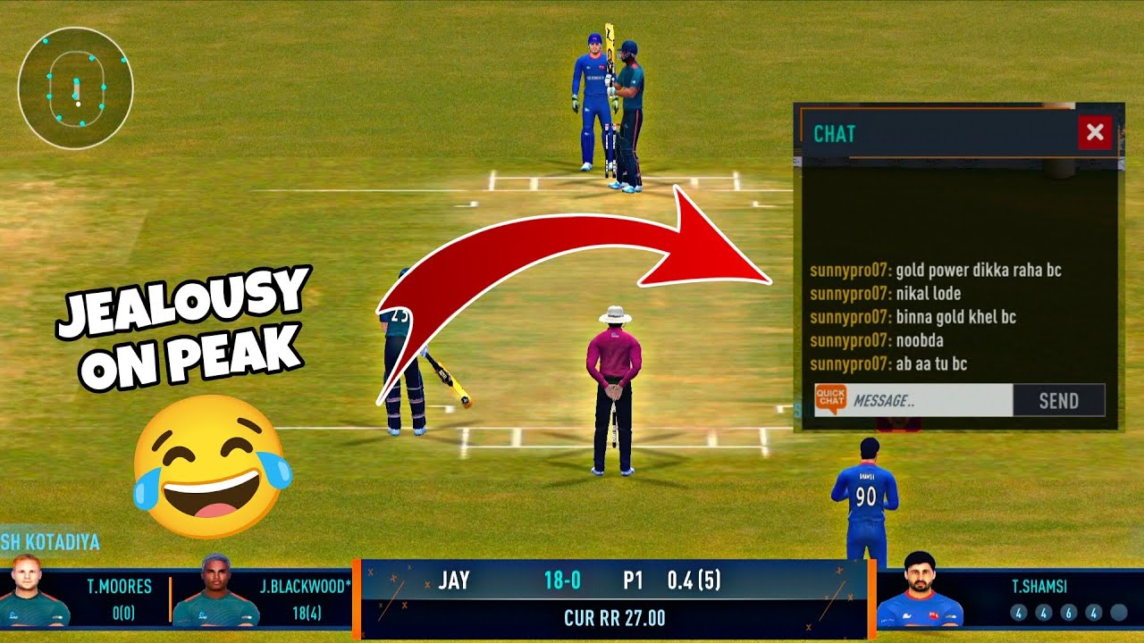 Why This Opponent very frustrated after watching my batting style 😂 | Real Cricket
