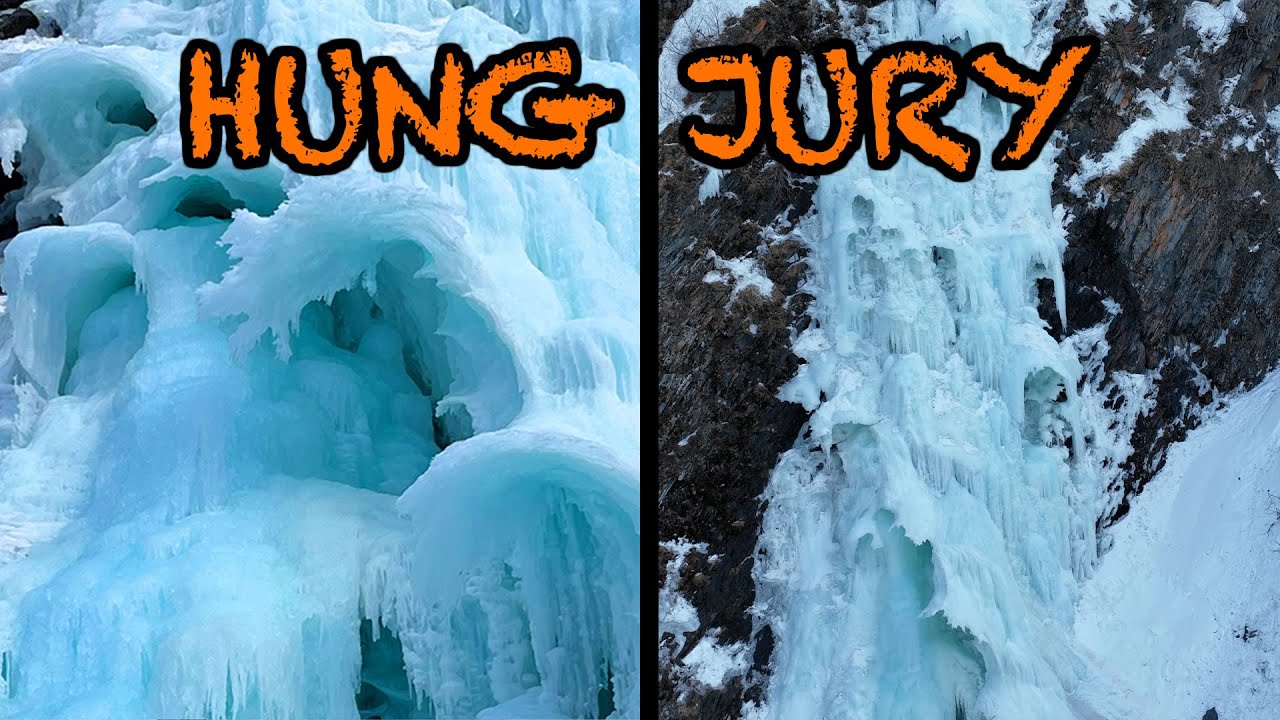 Ice Climbing Hung Jury in Keystone Canyon - Valdez Alaska