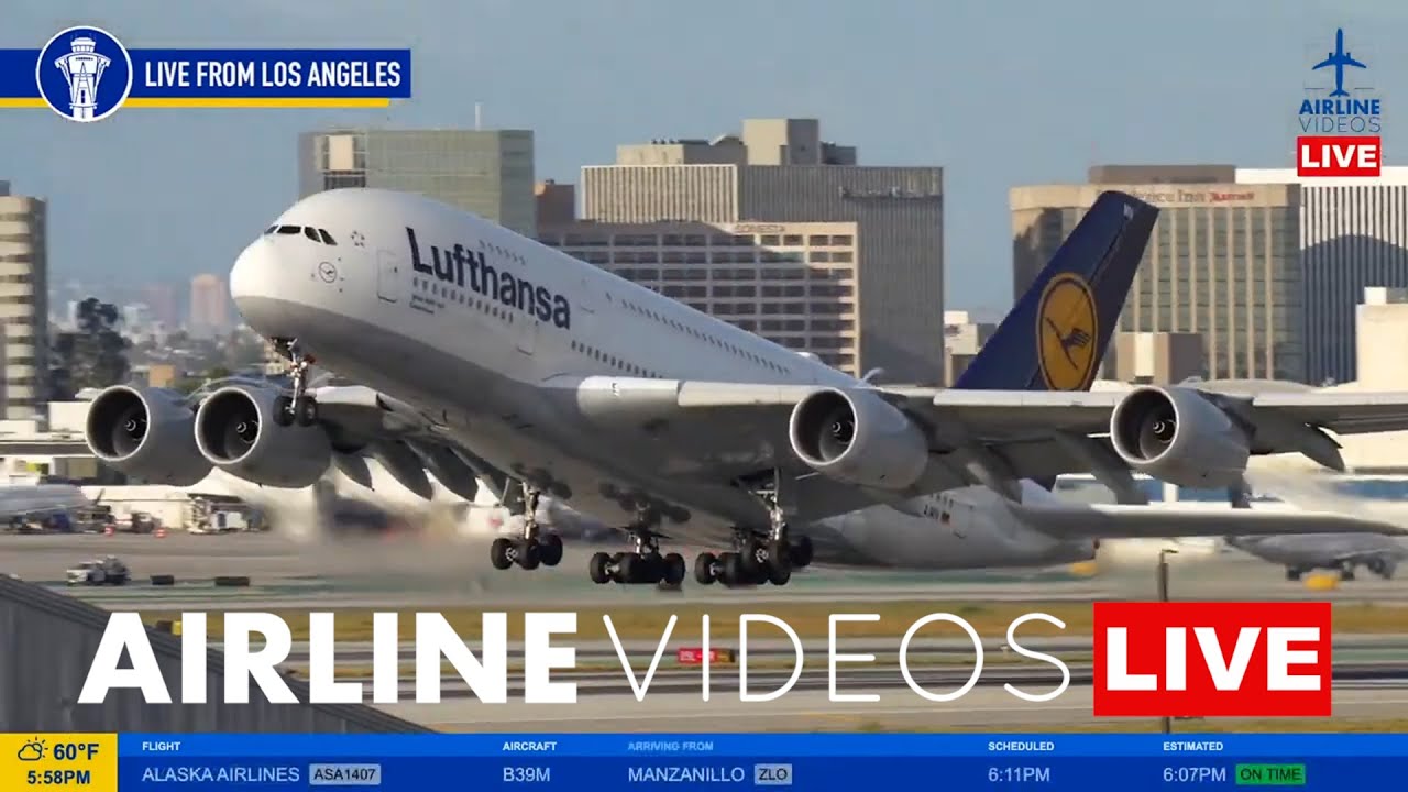🔴LIVE LAX PLANE SPOTTING: Watch Arrivals and Departures