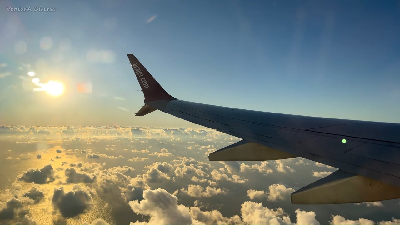 DESPEGUE EN EL AMANECER RUMBO DESDE EL AEROPUERTO INTERNACIONAL DE PUNTA CANA | #takeoff #aviation