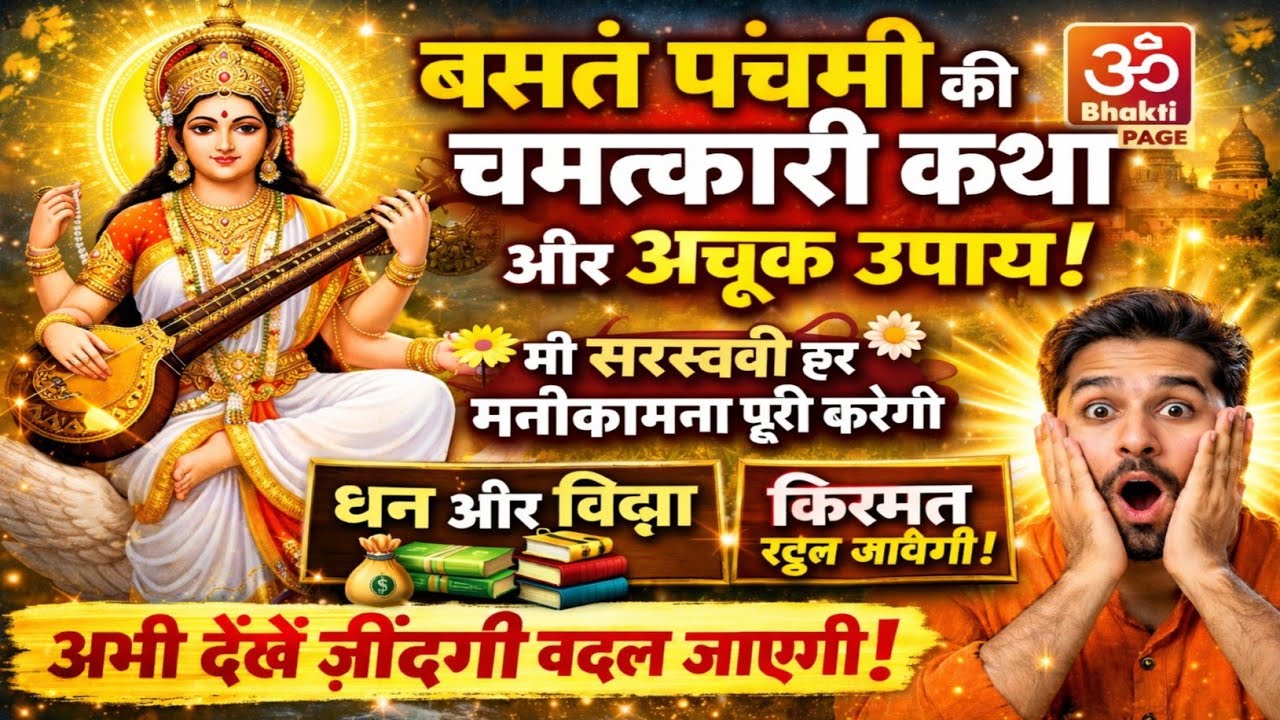 भूलकर भी बसंत पंचमी के दिन ये गलती न करें! साथ ही जानें माँ सरस्वती की जन्म कथा।