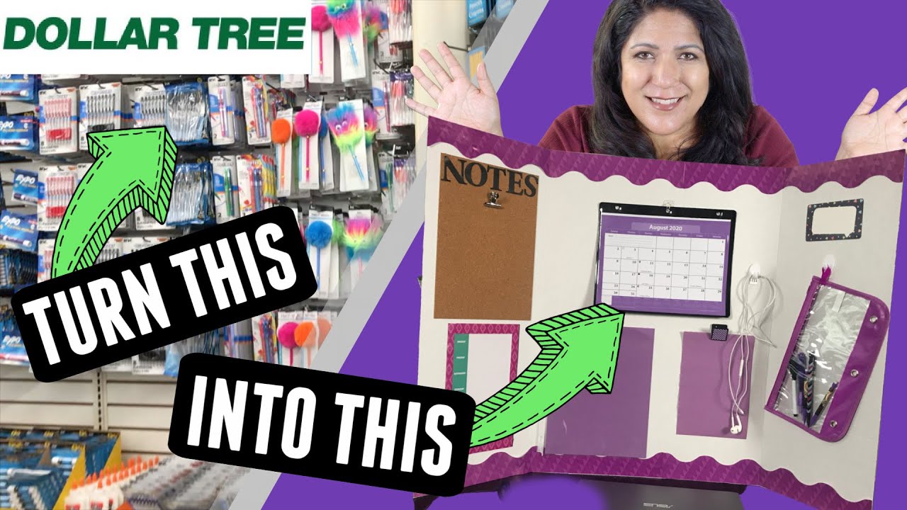 DOLLAR Distance Learning DESK SET UP - Budget Organization DIY for Small Spaces