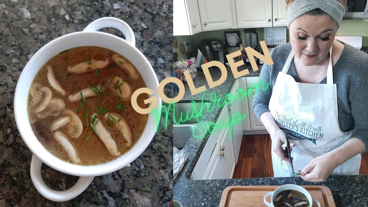 Golden Mushroom Soup: Delicious and savory with the perfect umami flavor!