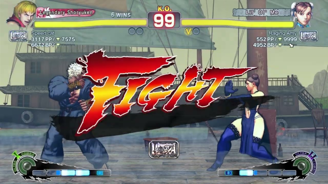 Raging Amy (Chun-Li) VS Speed Cat (Ken)