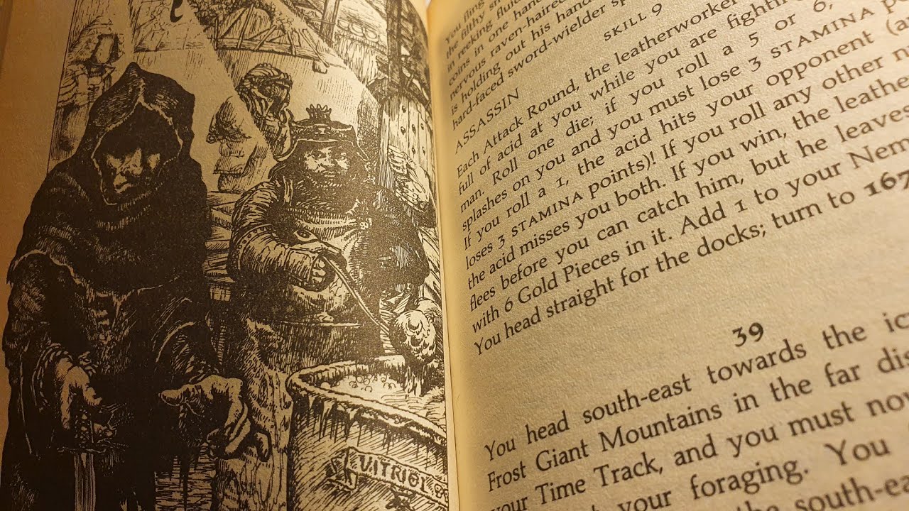 Loft tat: Fighting Fantasy game books