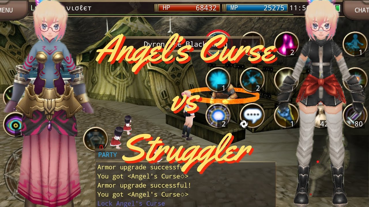 Iruna Online - Angel's Curse Vs Struggler