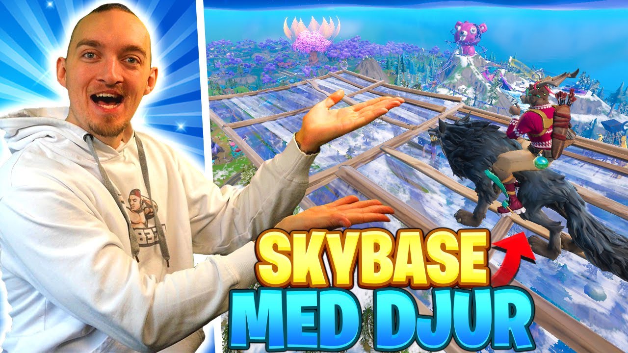 JAG BYGGER SKYBASE... FAST MED DJUR I FORTNITE
