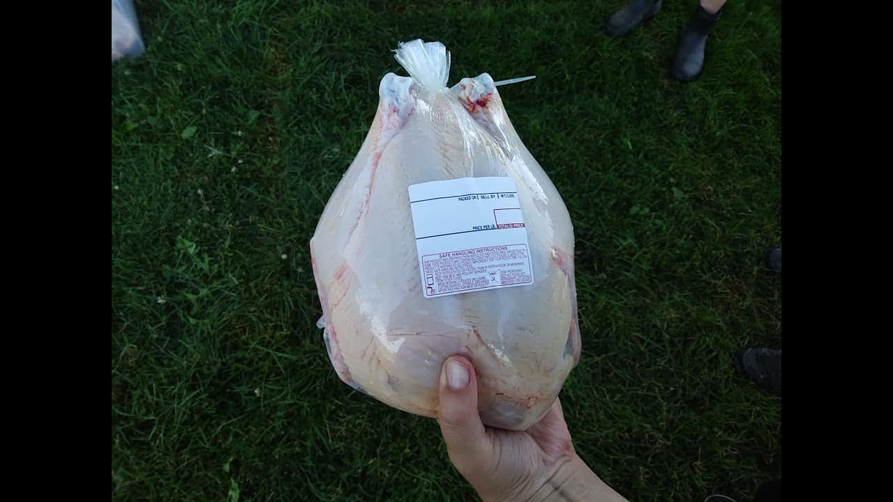 How We Package Our Chickens After Butchering.
