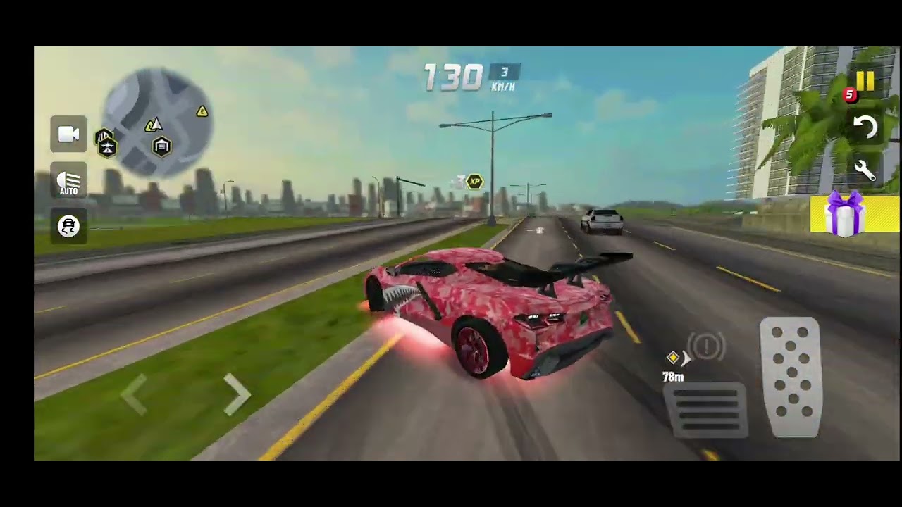 I am playing extreme car