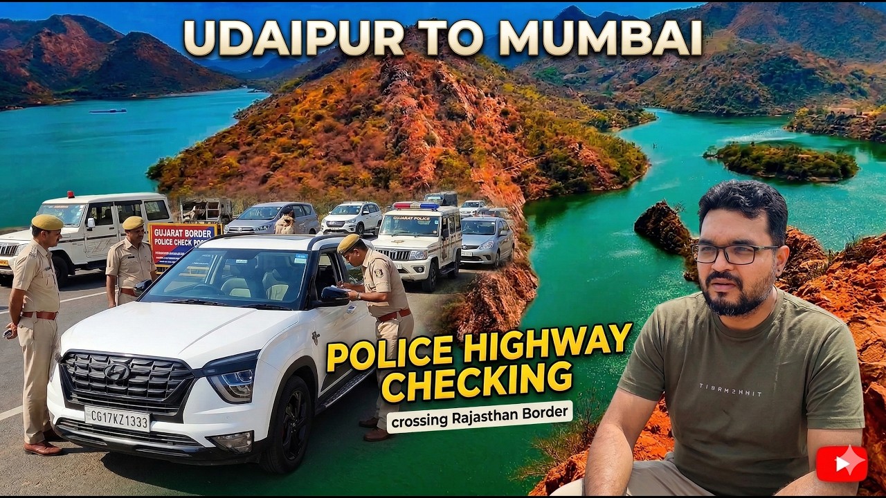 Gujarat Police Checking on Highway! 😳 Udaipur Day 2 | Reached Vadodara | Mumbai Road Trip