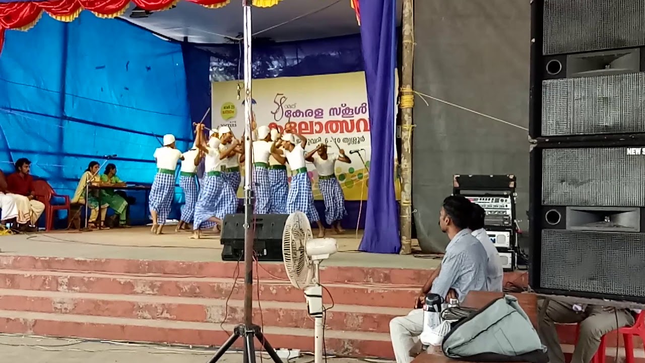 Kolkali jhss thandekkad in trissur trained by mahin panayikulam