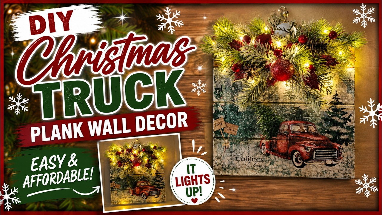 This Cozy Christmas Truck DIY Looks High-End (But It's So Easy!)