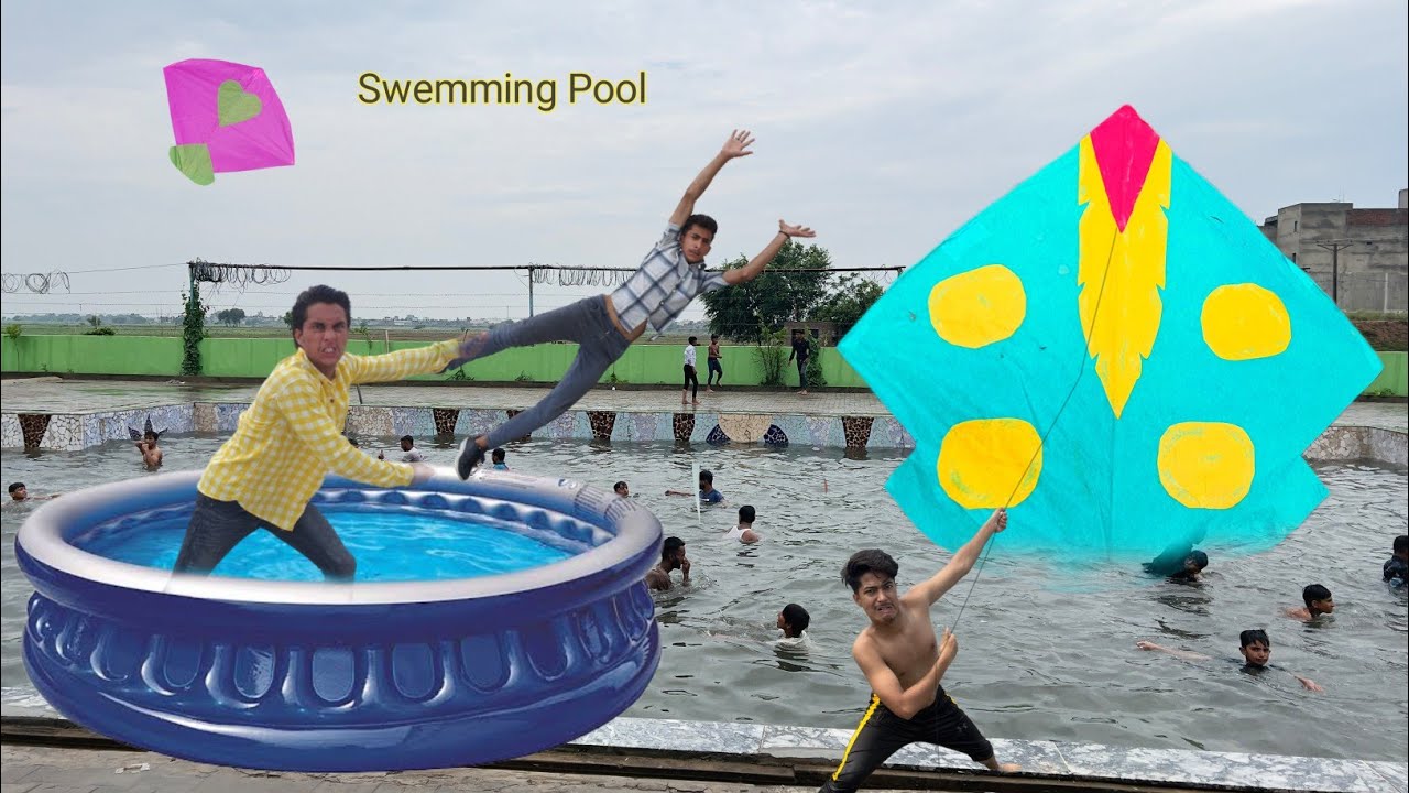 5 Feet Gudda Cut With Swemming Pool Village Friend | Kite