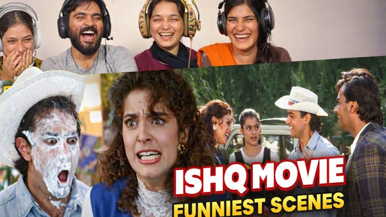 Ishq Movie Funniest scene Reaction 😂 Ajay Devgan, Aamir Khan, Kajol, Juhi Chawla | P3