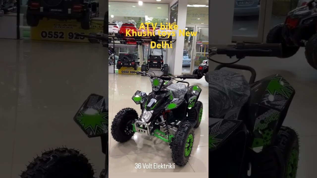 ATV 36 volt Khushi toys New Delhi jhandewalan Rad on car Jeep bike #new #video #bike #car #atv #jeep