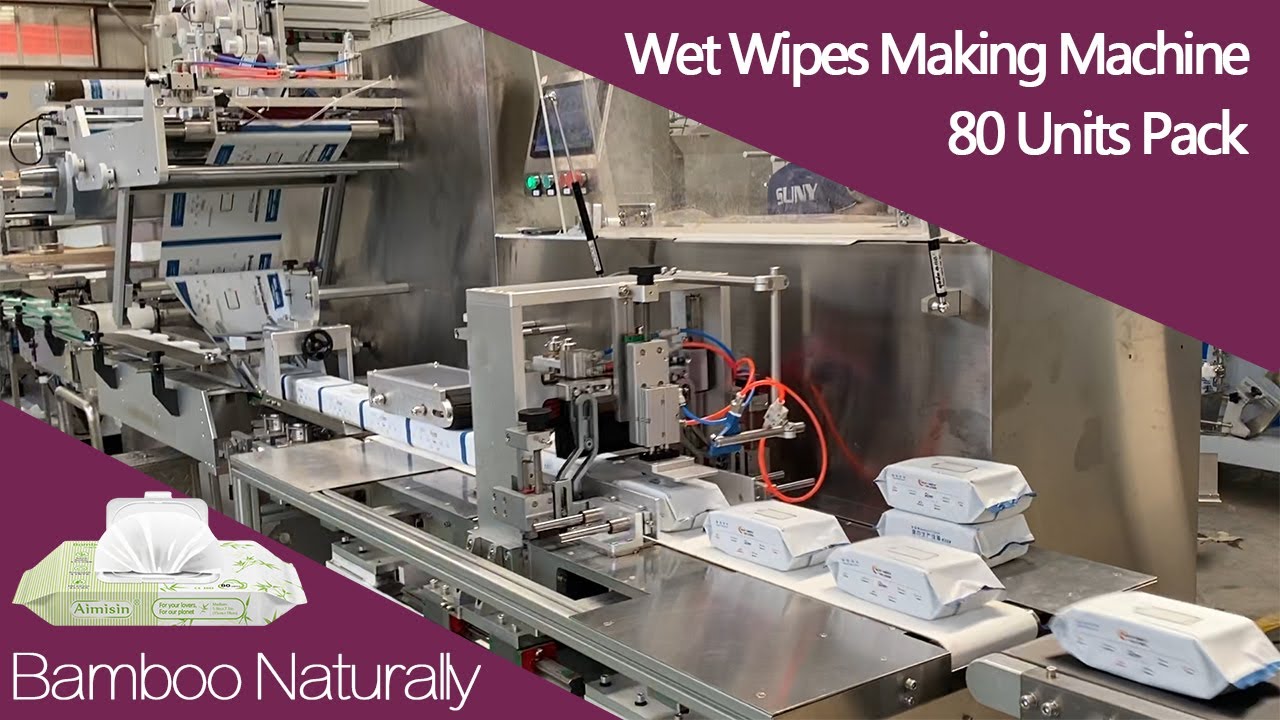 80 Units Bamboo Naturally Unscented Wet Wipes Making Machine