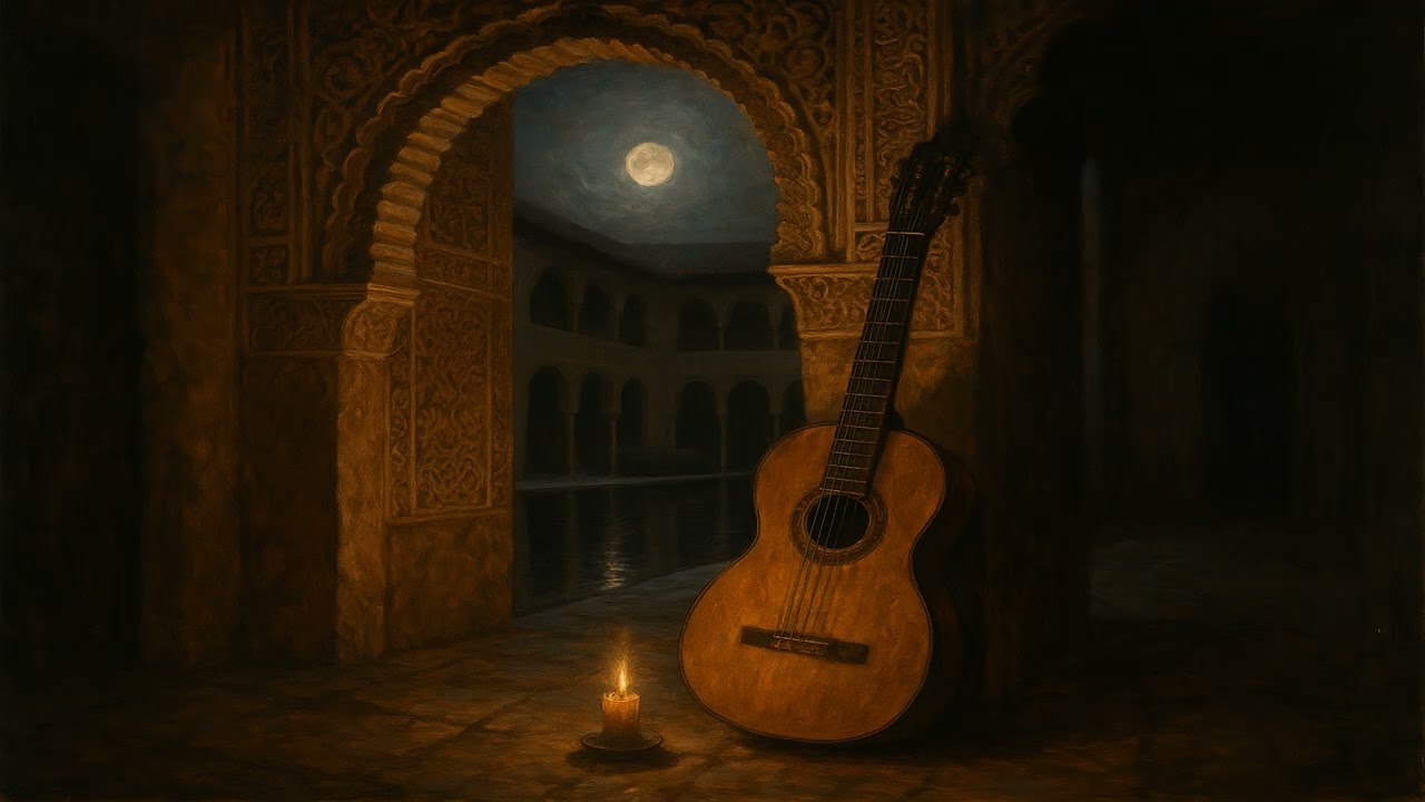 Entre dos aguas 🕯️ the Alhambra at midnight | Dark Academia
