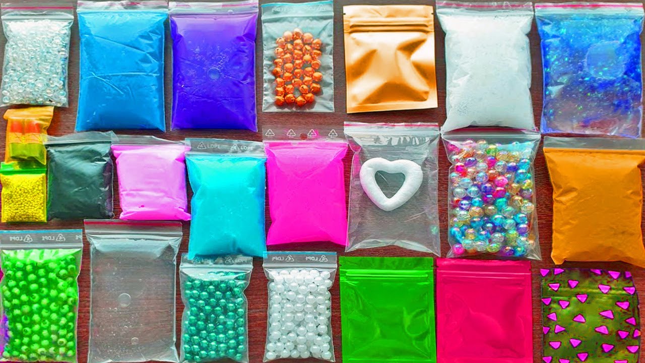 Making Super Relaxing Slime with Satisfying Bags