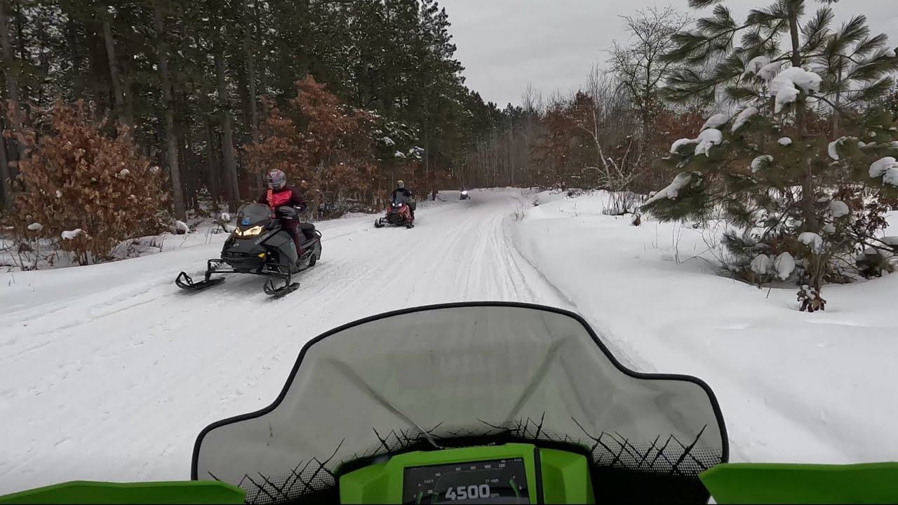 Snowmobiling In Northwestern Wisconsin on the Arctic Cat 858